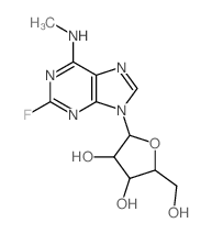 Adenosine,2-fluoro-N-methyl- (8CI,9CI)结构式