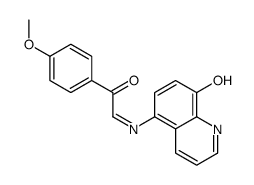 α-[(8-Hydroxy-5-quinolyl)imino]-4'-methoxyacetophenone Structure