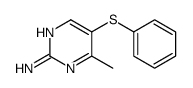 4-methyl-5-phenylsulfanylpyrimidin-2-amine Structure