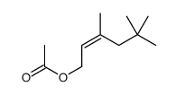 3,5,5-trimethylhex-2-enyl acetate structure