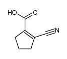 2-cyano-cyclopent-1-enecarboxylic acid结构式