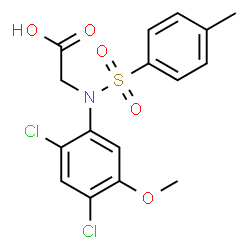 2-(2,4-DICHLORO-5-METHOXY[(4-METHYLPHENYL)SULFONYL]ANILINO)ACETIC ACID结构式