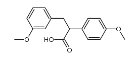 3-(3-methoxyphenyl)-2-(4-methoxyphenyl)propanoic acid结构式