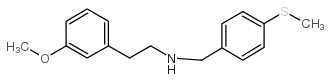 2-(3-methoxyphenyl)-N-[(4-methylsulfanylphenyl)methyl]ethanamine结构式