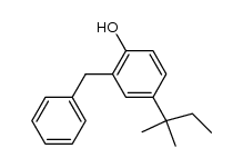 4-Hydroxy-1-tert.-pentyl-3-benzyl-benzol结构式