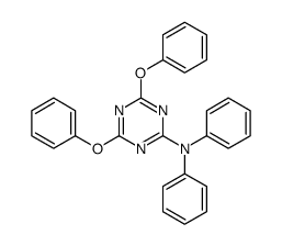 4,6-diphenoxy-N,N-diphenyl-1,3,5-triazin-2-amine Structure