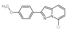 7-chloro-2-(4-methoxyphenyl)pyrazolo[1,5-a]pyridine Structure