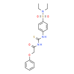 N-{[4-(Diethylsulfamoyl)phenyl]carbamothioyl}-2-phenoxyacetamide结构式