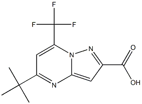 5-tert-butyl-7-(trifluoromethyl)pyrazolo[1,5-a]pyrimidine-2-carboxylic acid Structure