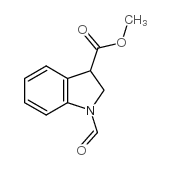 1-甲酰基吲哚啉-3-羧酸甲酯结构式