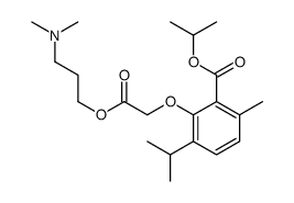 (2-Isopropoxycarbonyl-6-isopropyl-3-methylphenoxy)acetic acid 3-(dimethylamino)propyl ester picture