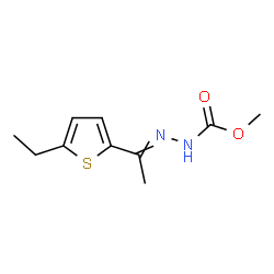 Hydrazinecarboxylic acid, [1-(5-ethyl-2-thienyl)ethylidene]-, methyl ester (9CI) structure