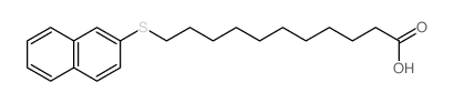 11-naphthalen-2-ylsulfanylundecanoic acid Structure