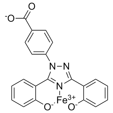 Deferasirox (Fe3+ chelate) structure