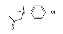 (p-Chlorophenyl)-acetonyl-dimethylsilane结构式