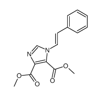 1-[(E)-2-Phenylethenyl]-1H-imidazole-4,5-dicarboxylic acid dimethyl ester结构式