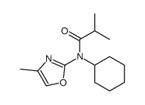 N-cyclohexyl-2-methyl-N-(4-methyl-1,3-oxazol-2-yl)propanamide Structure