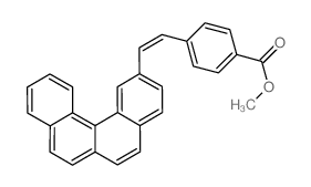 Benzoic acid, 4-(2-benzo[c]phenanthren-2-ylethenyl)-, methyl ester (en) Structure