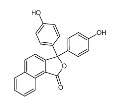 3,3-bis-(4-hydroxy-phenyl)-3H-naphtho[1,2-c]furan-1-one Structure