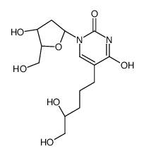 5-(4,5-dihydroxypentyl)-1-[(2R,4S,5R)-4-hydroxy-5-(hydroxymethyl)oxolan-2-yl]pyrimidine-2,4-dione结构式