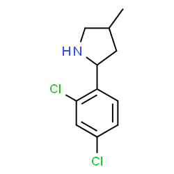 Pyrrolidine, 2-(2,4-dichlorophenyl)-4-methyl- (9CI)结构式