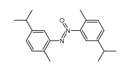 bis-(5-isopropyl-2-methyl-phenyl)-diazene-N-oxide Structure