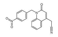 2-[1-[(4-nitrophenyl)methyl]-2-oxoquinolin-4-yl]acetonitrile Structure