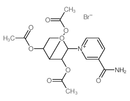 Pyridinium,3-(aminocarbonyl)-1-(2,3,4-tri-O-acetyl-b-D-xylopyranosyl)-, bromide (9CI) picture