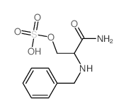 Hydracrylamide, 2-(benzylamino)-,sulfate (ester), L- (8CI)结构式