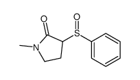 3-(benzenesulfinyl)-1-methylpyrrolidin-2-one结构式