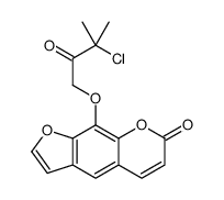 9-(3-chloro-3-methyl-2-oxobutoxy)furo[3,2-g]chromen-7-one Structure