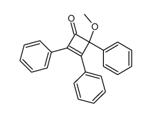 4-methoxy-2,3,4-triphenylcyclobut-2-enone Structure