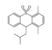 1,4-dimethyl-9-(2-methylpropyl)-9H-thioxanthene 10,10-dioxide Structure