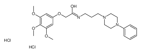 N-[3-(4-phenylpiperazin-1-yl)propyl]-2-(3,4,5-trimethoxyphenoxy)acetamide,dihydrochloride结构式