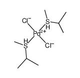 trans-[Pd(i-PrSMe)2Cl2]结构式