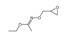 N-(oxiranylmethoxy)ethanimidic acid ethyl ester Structure