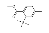 methyl 4-methyl-6-trimethylsilylcyclohexa-1,4-dienecarboxylate Structure