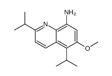 6-methoxy-2,5-di(propan-2-yl)quinolin-8-amine Structure