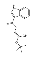 2-Methyl-2-propanyl [2-(1H-indol-3-yl)-2-oxoethyl]carbamate结构式