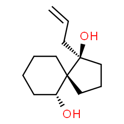 Spiro[4.5]decane-1,6-diol, 1-(2-propenyl)-, (1R,5R,6R)-rel- (9CI) structure