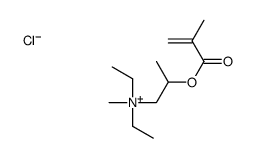 diethylmethyl[2-[(2-methyl-1-oxoallyl)oxy]propyl]ammonium chloride结构式