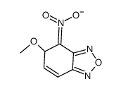 5-methoxy-4-aci-nitro-4,5-dihydro-benzo[1,2,5]oxadiazole, deprotonated form Structure