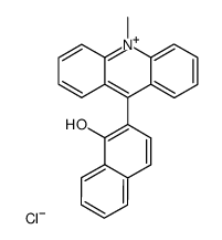 9-(1-hydroxynaphthalen-2-yl)-10-methylacridin-10-ium chloride Structure