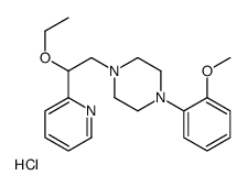 1-(2-ethoxy-2-pyridin-2-ylethyl)-4-(2-methoxyphenyl)piperazine,hydrochloride Structure