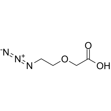 Azido-PEG1-CH2CO2H结构式