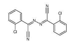 2-chloro-N-((2-chlorophenyl)(cyano)methylene)benzohydrazonoyl cyanide结构式