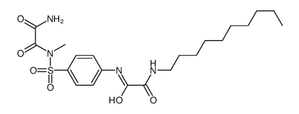 N'-[4-[[2-(decylamino)-2-oxoacetyl]amino]phenyl]sulfonyl-N'-methyloxamide结构式