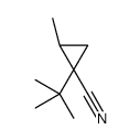 (1S,2S)-1-tert-butyl-2-methylcyclopropane-1-carbonitrile Structure