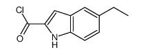 5-ethyl-1H-indole-2-carbonyl chloride Structure