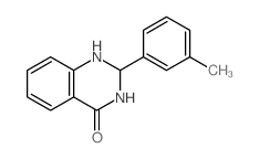 4(1H)-Quinazolinone, 2,3-dihydro-2-(3-methylphenyl)-结构式